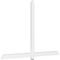 Ekena Millwork Eugene Architectural Grade PVC Gable Bracket, 84"W x 56"H x 2"D x 4"F, 16/12 Pitch GBP084X56X0204EUG00 - alternate 1